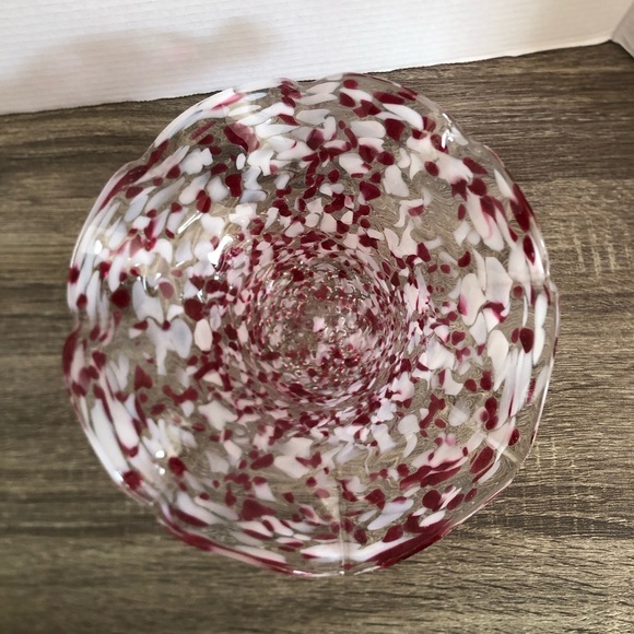 Vtg Chalet Glass End of Day Art Glass Bowl - Picture 5 of 15